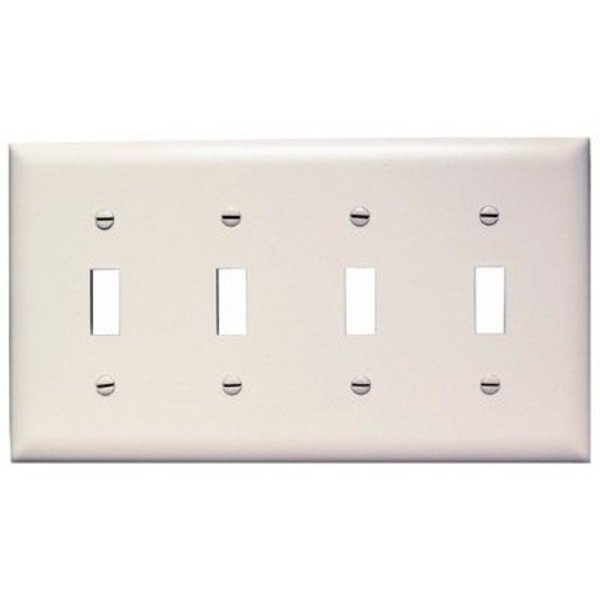 Pass & Seymour WHT 4TOG Wall Plate TP4WCC10